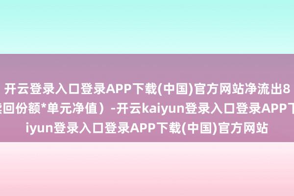 开云登录入口登录APP下载(中国)官方网站净流出8860.74万元（净赎回份额*单元净值）-开云kaiyun登录入口登录APP下载(中国)官方网站