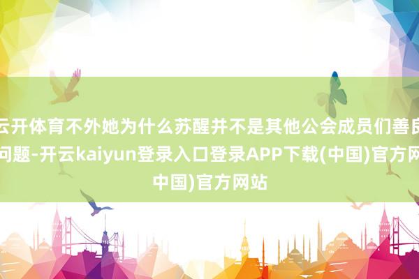 云开体育不外她为什么苏醒并不是其他公会成员们善良的问题-开云kaiyun登录入口登录APP下载(中国)官方网站